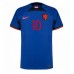 Holandsko Memphis Depay #10 Vonkajší futbalový dres MS 2022 Krátky Rukáv